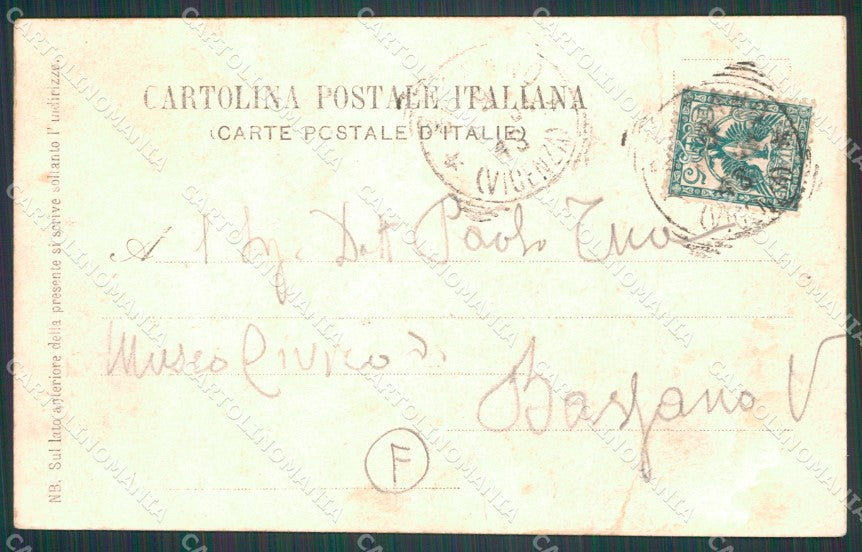 Vicenza Recoaro PIEGA cartolina QT2601 – retro