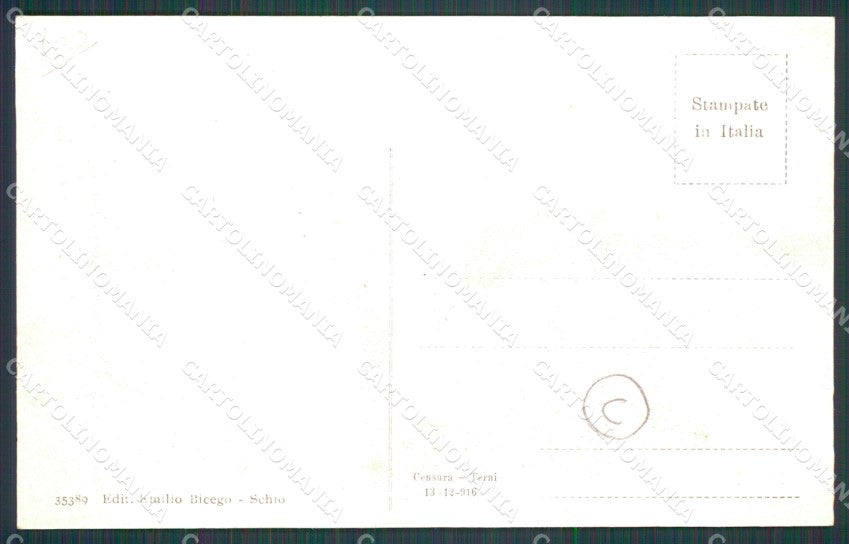 Vicenza Schio cartolina QT2612 – retro