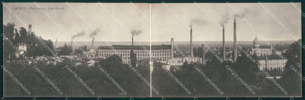 Vicenza Schio Lato Ovest Doppia cartolina QT2619 – fronte