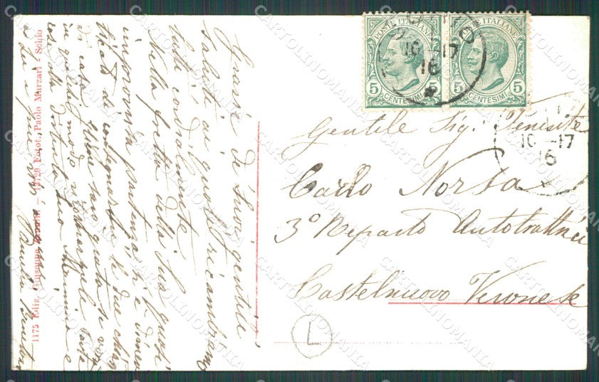 Vicenza Schio Mercato Coperto cartolina QT2621 – retro