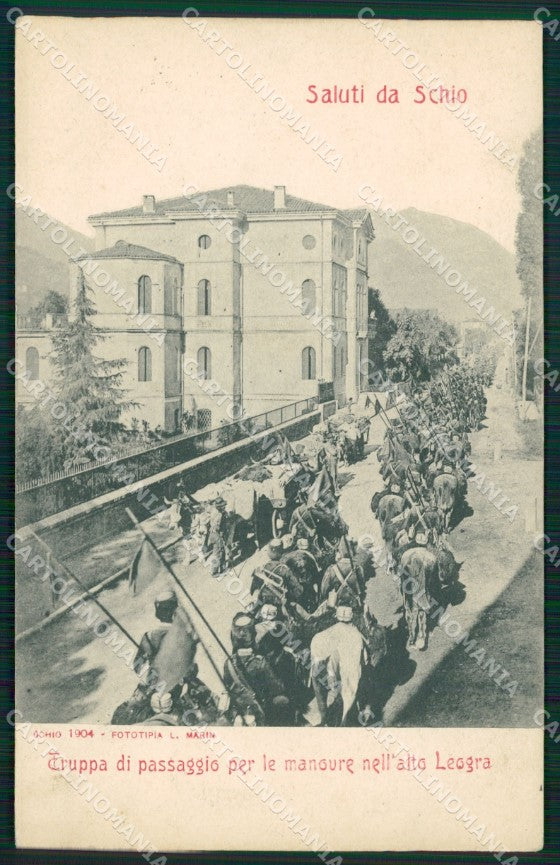Vicenza Schio Militari cartolina QT2623 – fronte