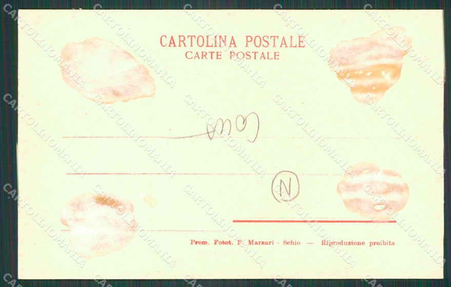 Vicenza Schio Aeronave Italia COLLA cartolina QT2624 – retro