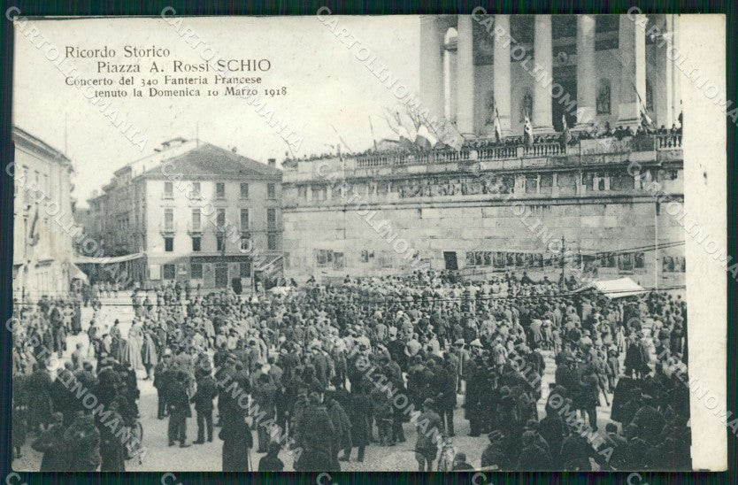 Vicenza Schio Concerto Militari Francesi cartolina QT2625 – fronte
