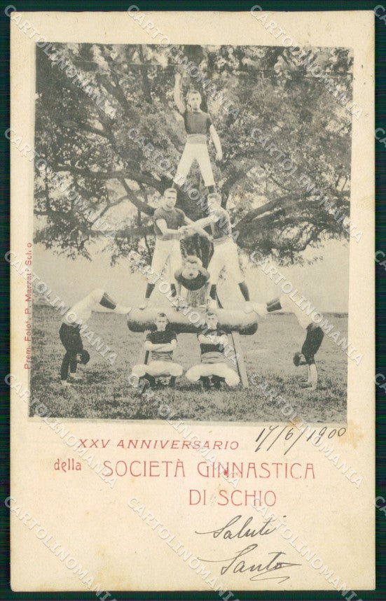 Vicenza Schio Società Ginnastica di cartolina QT2627 – fronte