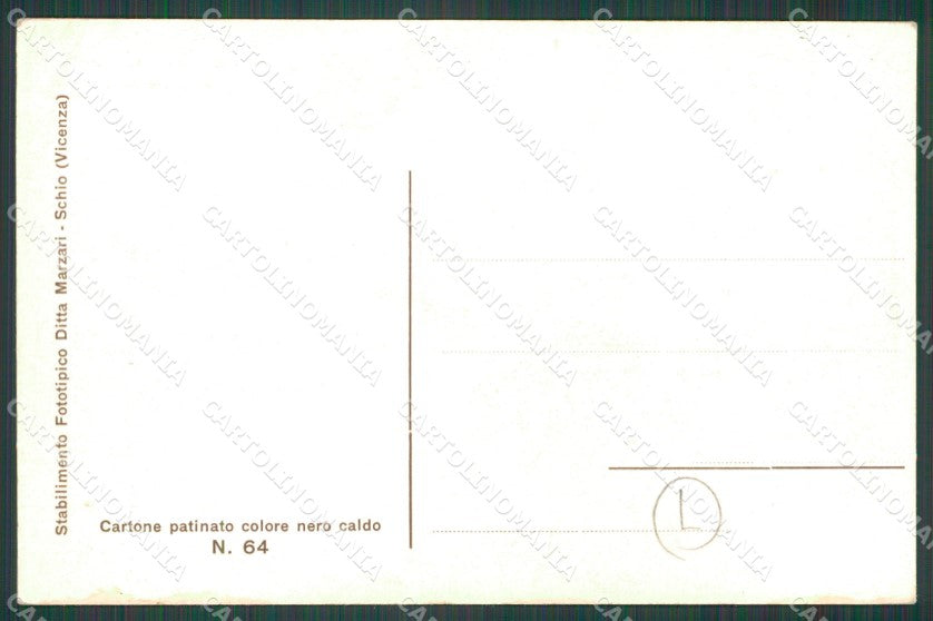 Vicenza Tonezza Militari PIEGHINA cartolina QT2628 – retro