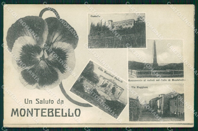 Vicenza Montebello Saluti da cartolina QT2631 – fronte