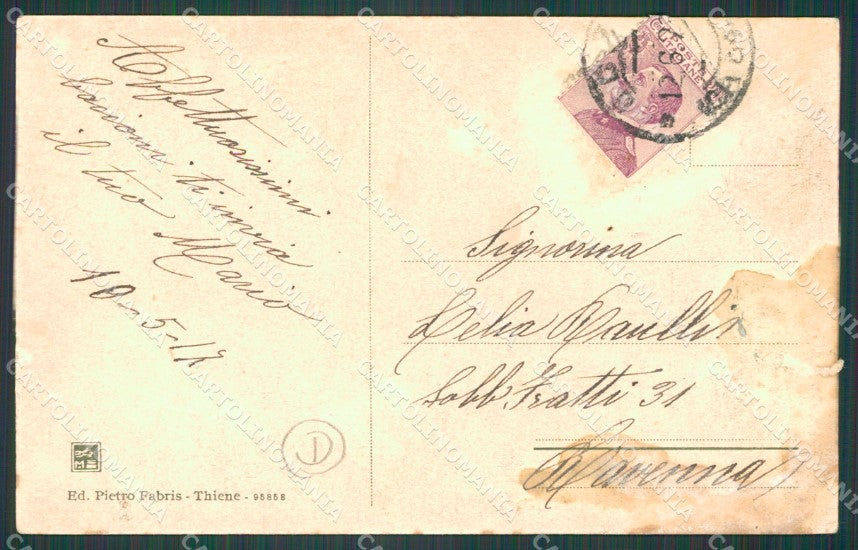 Vicenza Thiene MACCHIE cartolina QT2644 – retro