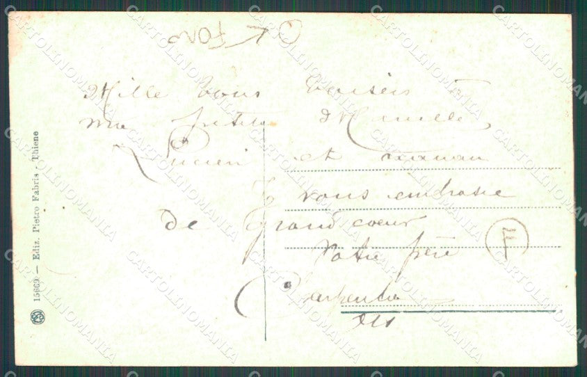 Vicenza Thiene FORO cartolina QT2654 – retro