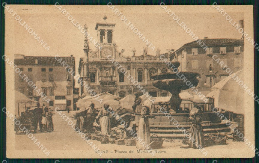 Udine Città Mercato cartolina QT2710 – fronte