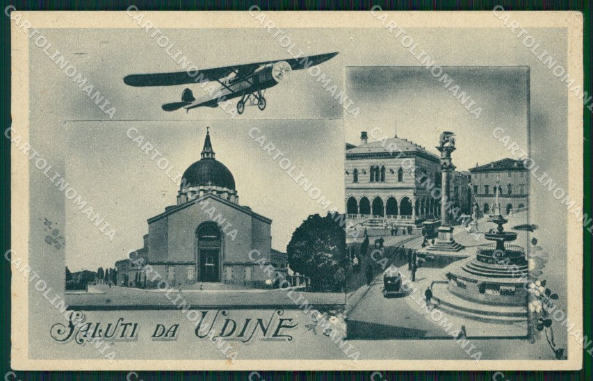 Udine Città Saluti da Aereo cartolina QT2768 – fronte