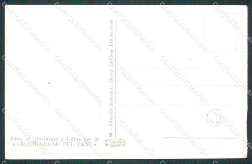 Udine Città Celebrazione del Pane cartolina QT2769 – retro