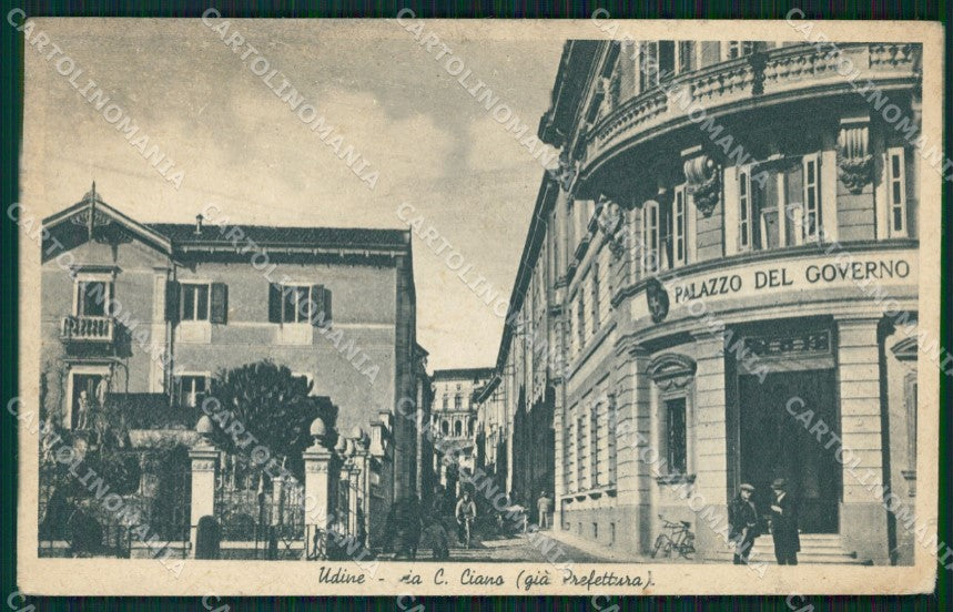 Udine Città Prefettura ABRASA PIEGHINA cartolina QT2792 – fronte