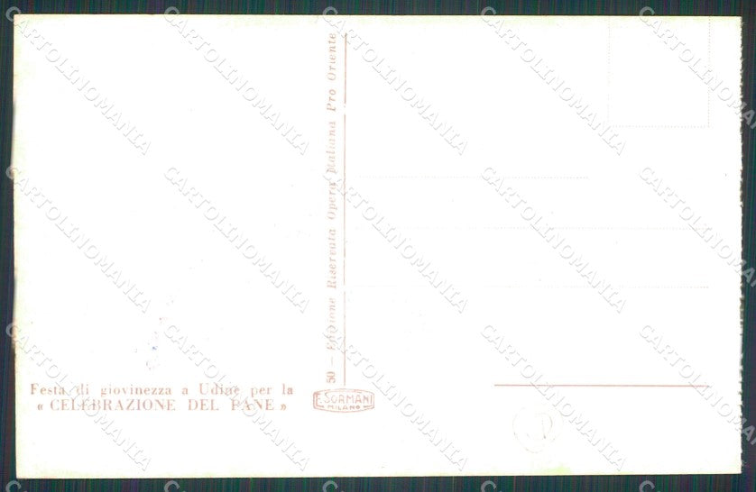 Udine Città Celebrazione del Pane cartolina QT2793 – retro