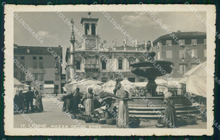 Udine Città Mercato Foto cartolina QT2797 – fronte