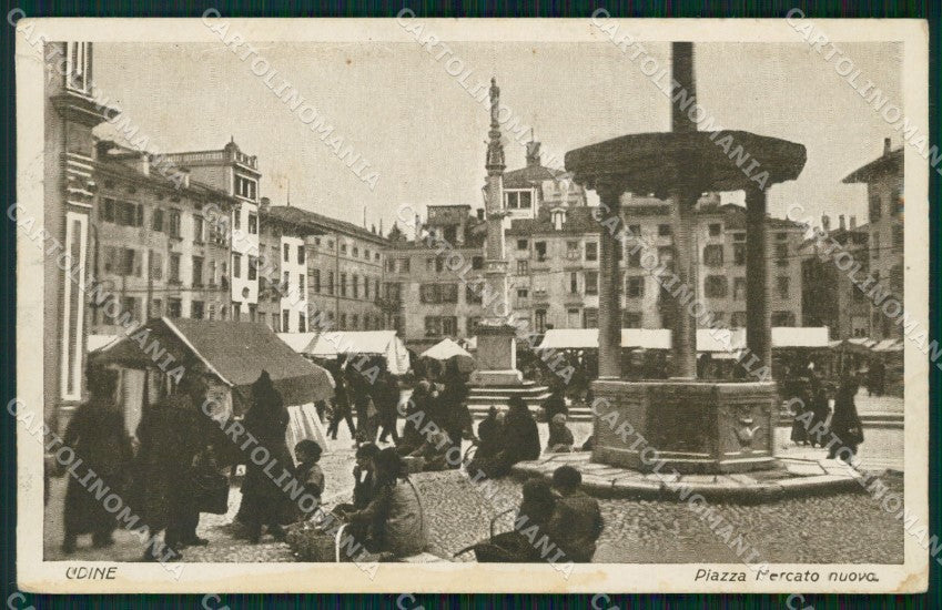 Udine Città Mercato cartolina QT2841 – fronte