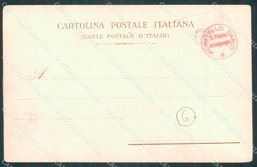 Udine Città Caccia al Daino Militari PIEGHINA cartolina QT2854 – retro