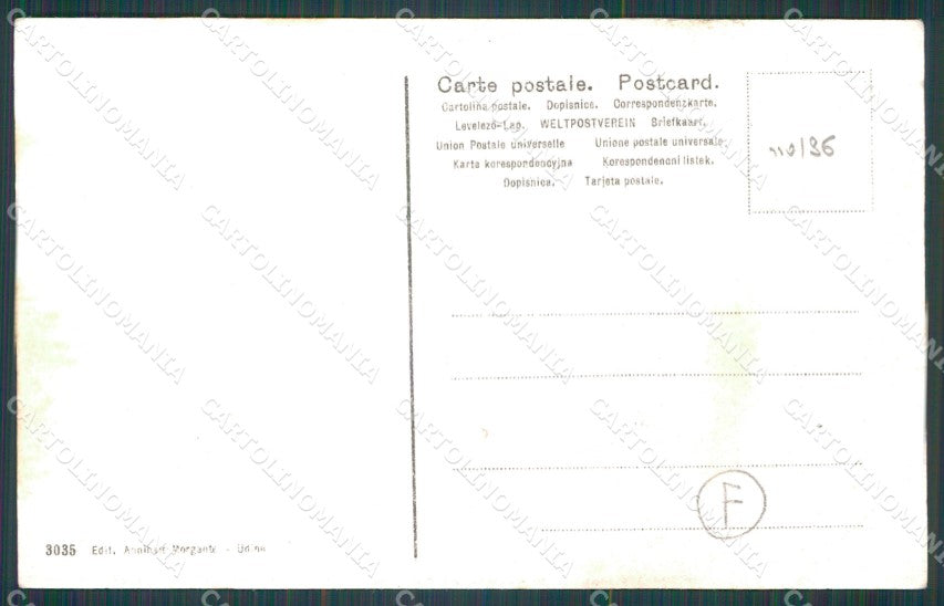 Udine Palmanova Militari cartolina QT2896 – retro