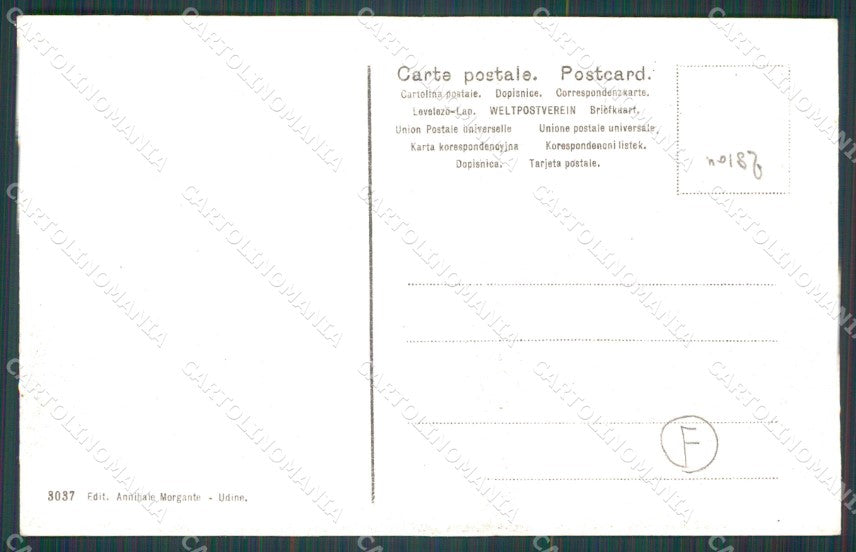 Udine Città Militari cartolina QT2897 – retro