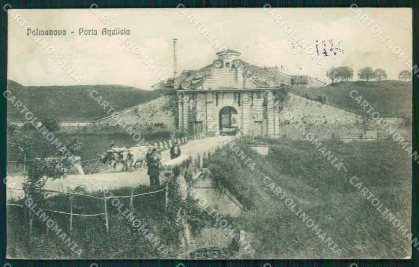 Udine Palmanova Porta Aquileia Buoi cartolina QT2909 – fronte