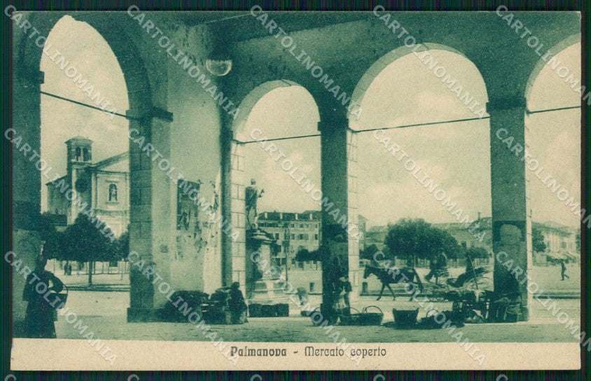 Udine Palmanova Mercato Coperto cartolina QT2930 – fronte