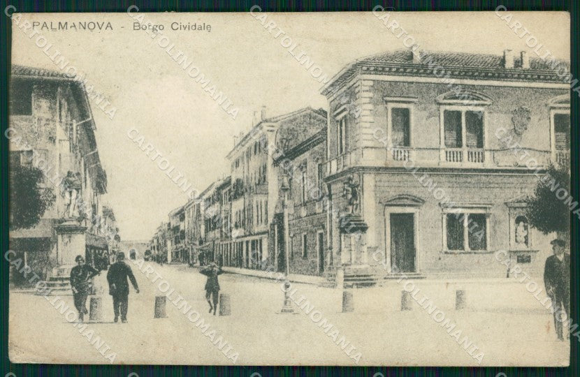 Udine Palmanova Borgo Cividale PIEGHINA cartolina QT2931 – fronte