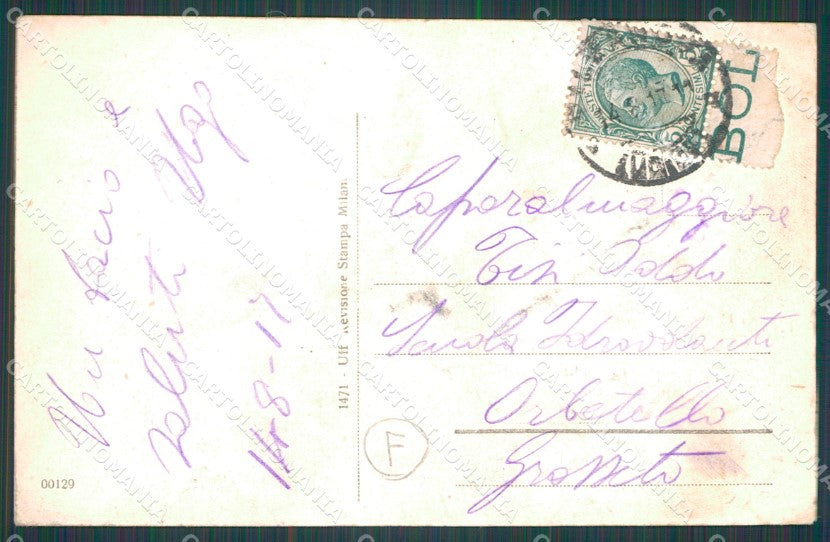 Udine Palmanova Borgo Cividale PIEGHINA cartolina QT2931 – retro
