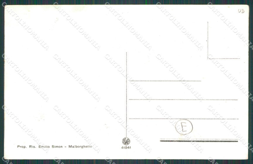 Udine Malborghetto cartolina QT2943 – retro