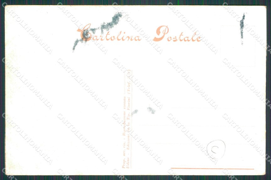 Udine Città Costumi Fruch cartolina QT2949 – retro