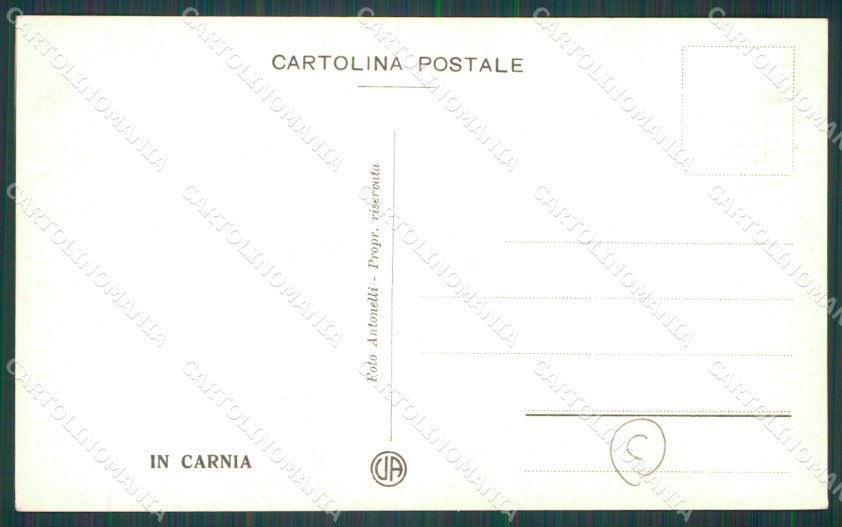 Udine Carnia Costumi Foto cartolina QT2956 – retro