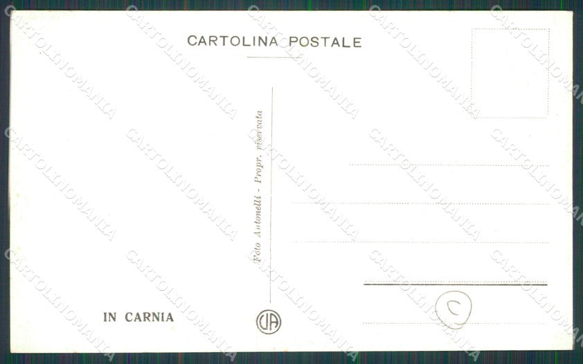 Udine Carnia Costumi Foto cartolina QT2957 – retro