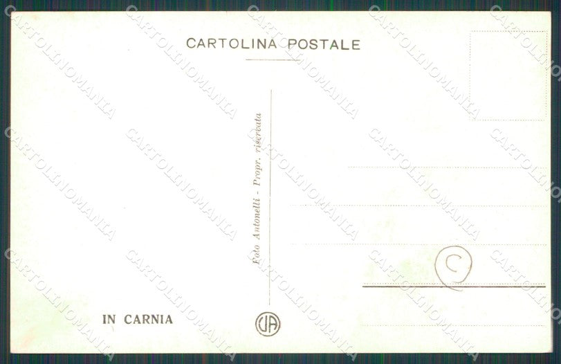 Udine Carnia Costumi Foto cartolina QT2959 – retro
