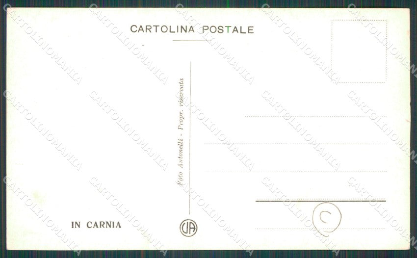 Udine Carnia Costumi STRAPPINO Foto cartolina QT2962 – retro
