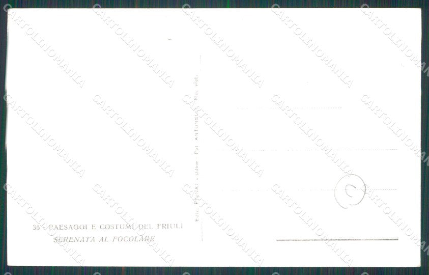 Udine Carnia Costumi Foto cartolina QT2965 – retro