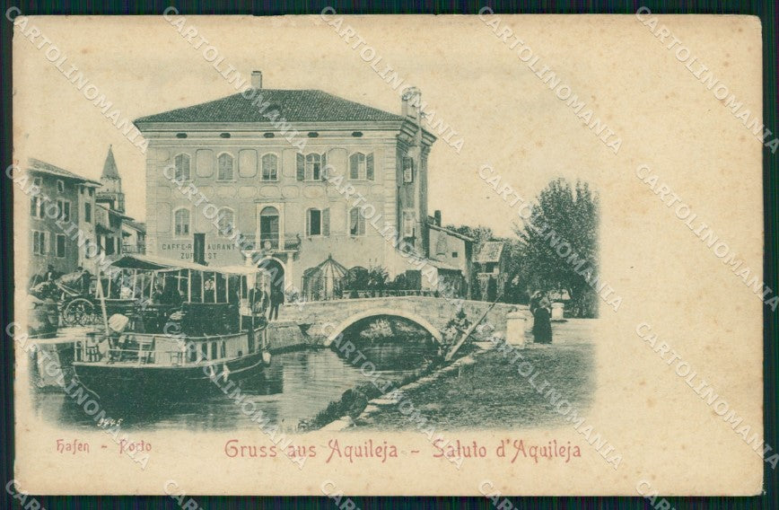 Udine Aquileia Battello cartolina QT2972 – fronte