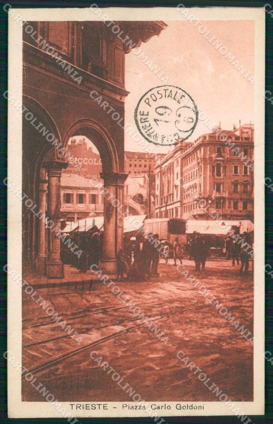 Trieste Città Mercato cartolina QT3002 – fronte