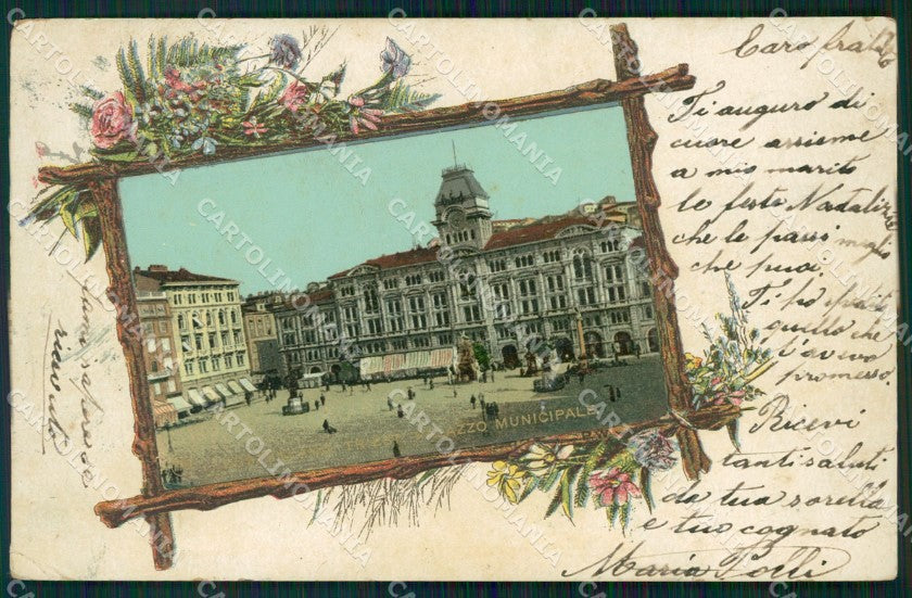 Trieste Città Municipio cartolina QT3012 – fronte