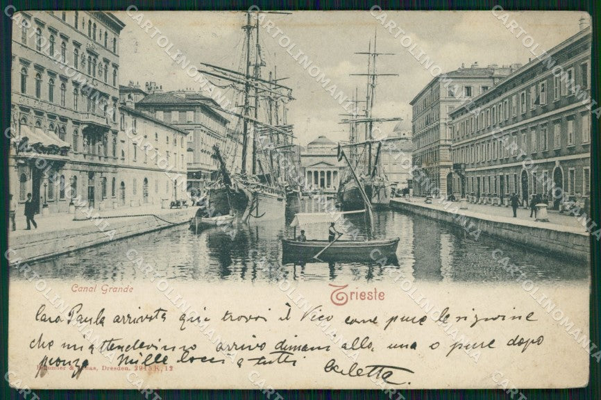 Trieste Città Barche cartolina QT3015 – fronte
