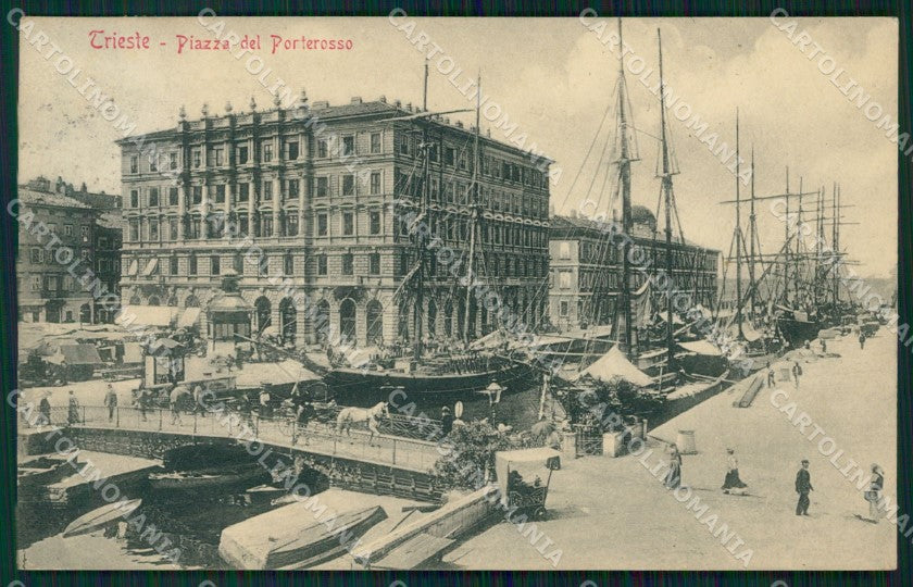 Trieste Città Barche cartolina QT3016 – fronte