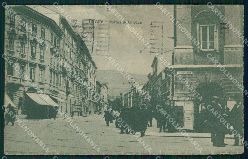 Trieste Città SCOLLATA cartolina QT3026 – fronte