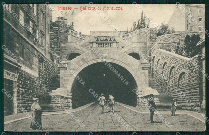 Trieste Città Galleria Montuzza cartolina QT3028 – fronte
