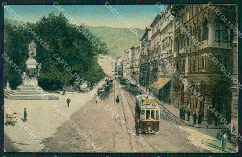 Trieste Città Tram cartolina QT3059 – fronte
