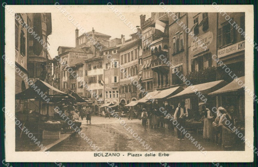 Bolzano Città Mercato cartolina QT3073 – fronte