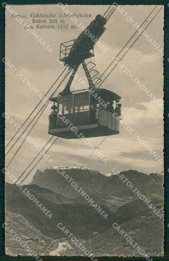 Bolzano Città Funivia PIEGHINA cartolina QT3074 – fronte