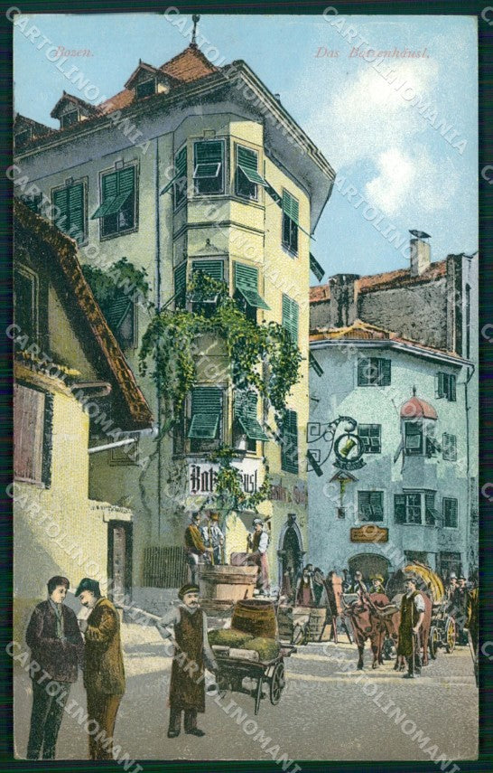 Bolzano Città Carretti cartolina QT3076 – fronte