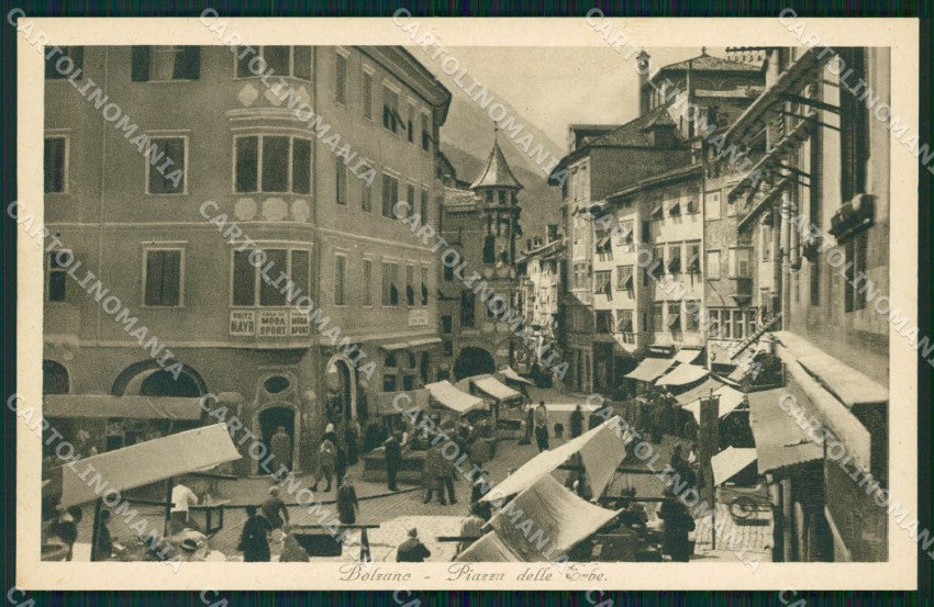 Bolzano Città Mercato cartolina QT3081 – fronte