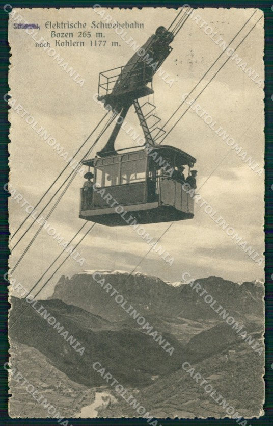 Bolzano Città Funivia cartolina QT3084 – fronte