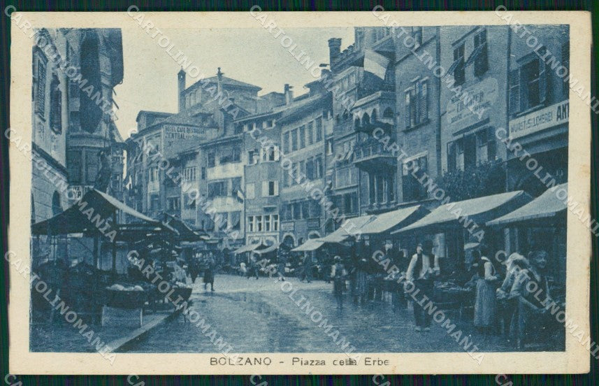 Bolzano Città Mercato cartolina QT3087 – fronte