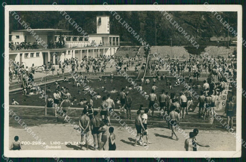 Bolzano Città Lido di PIEGHINA Foto cartolina QT3091 – fronte