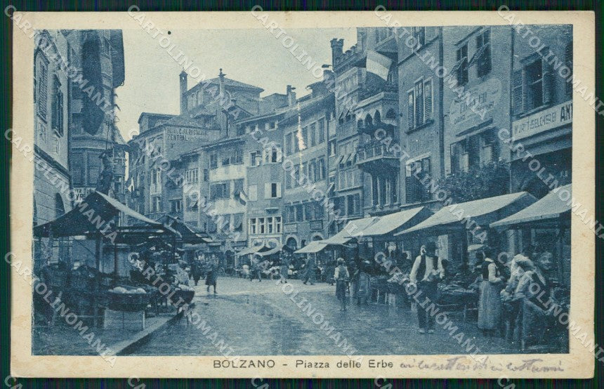 Bolzano Città Mercato cartolina QT3099 – fronte