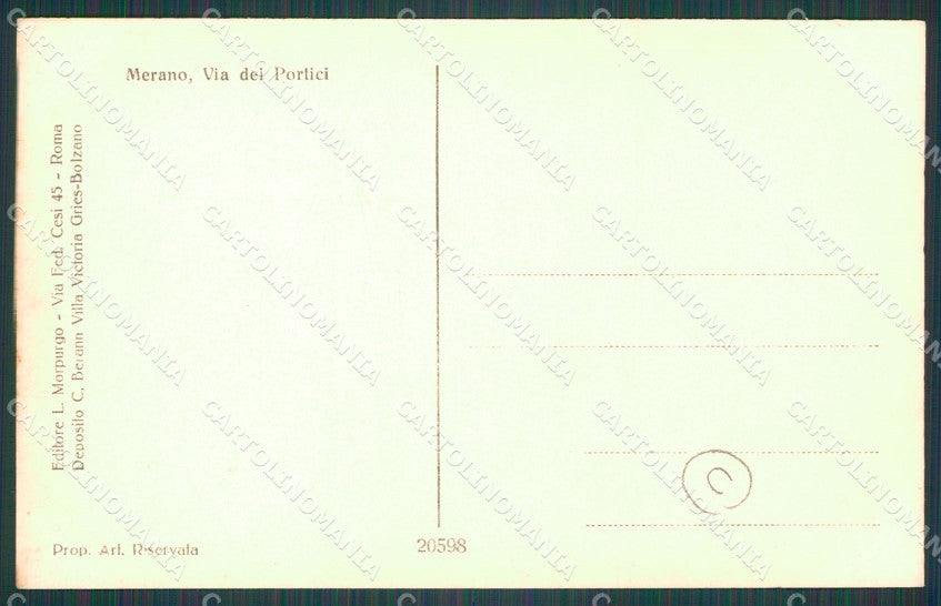 Bolzano Merano Foto cartolina QT3105 – retro